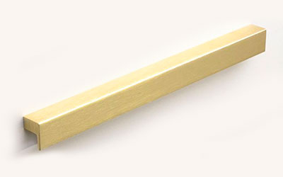 Square Hook Brushed Brass