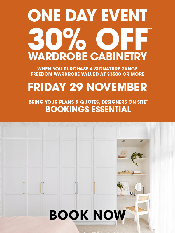 ONE DAY EVENT - 30% OFF* CABINETRY