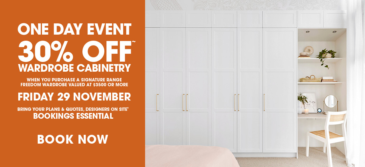 ONE DAY EVENT - 30% OFF* CABINETRY